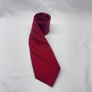 Pineda Covalin Silk Tie Mens OS Red Agave Fields Pattern Mexico Luxury Business